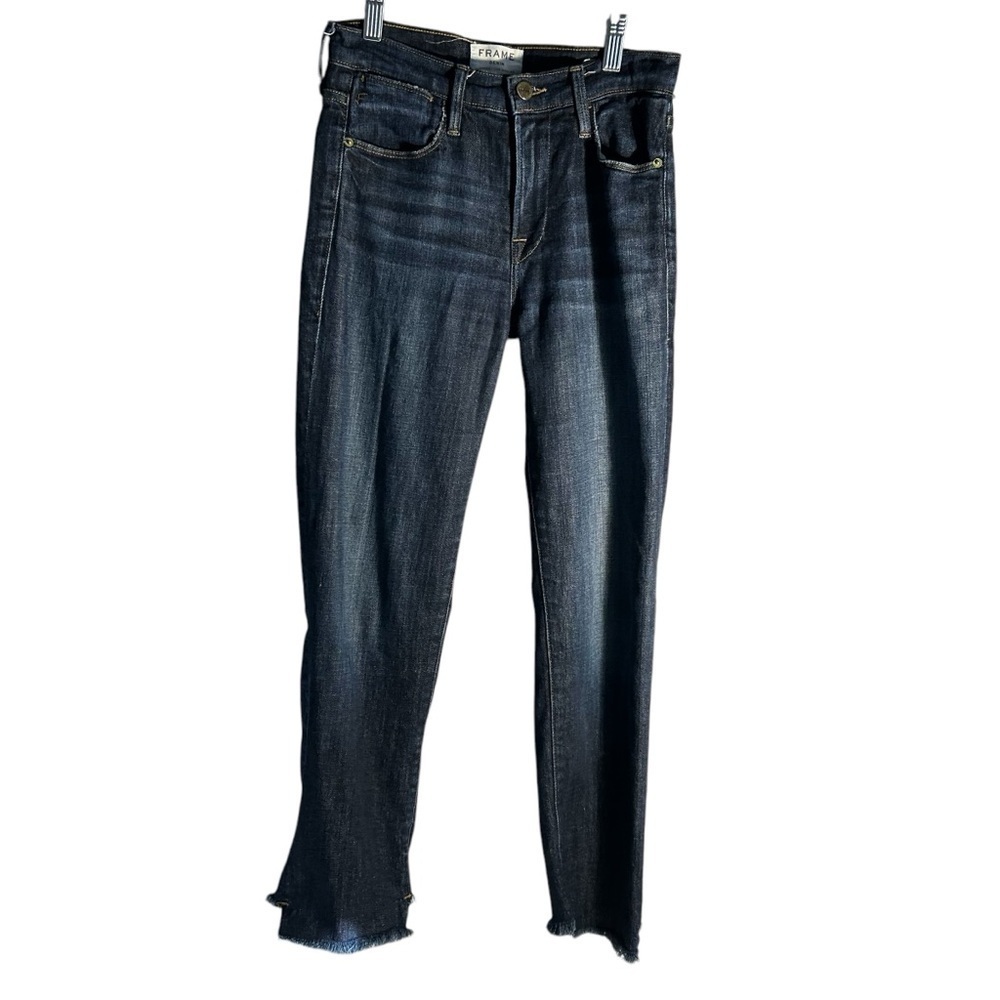 Frame Le High Straight Raw Hem Sz 24 - Picture 2 of 12